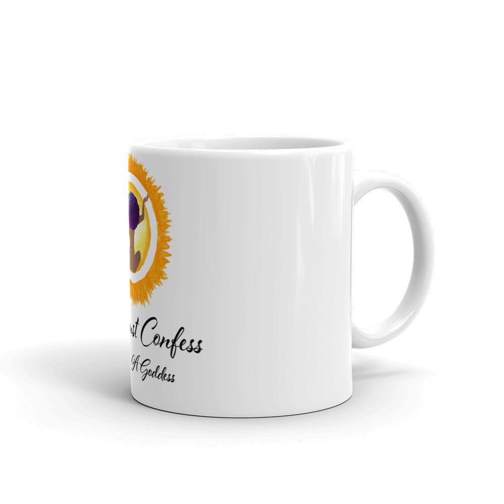 Goddess White glossy mug